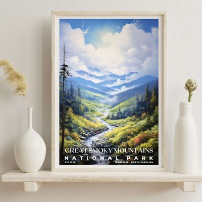 Great Smoky Mountains National Park Poster, Travel Art, Office Poster, Home Decor | S6 - image6
